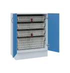 MBS - 65D2 spodní skříňka boxová, 2-dveřová, 908x654x600, korpus bílý, dvířka pastelově modrá